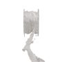 Bolduc décoratif guirlande de perles CARESA en mousseline et satin, blanc, 5m, 20mm