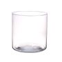 Bougeoir cylindre SANNY en verre, transparent, 19cm, Ø19cm