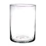 Bougeoir cylindre SANYA AIR en verre, transparent, 25cm, Ø18cm