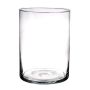 Vase cylindrique en verre SANYA EARTH, transparent, 25cm, Ø18cm