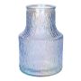 Vase à fleurs LUCIENNE en verre, à motifs, lavande-irisé, 19,8cm, Ø13,5cm