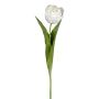 Fleur décorative Tulipe TRIFT, blanc-vert, 50cm, Ø4,5cm