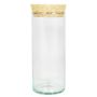 Tube avec bouchon en liège SINAN, transparent, 20cm, Ø8,5cm
