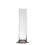 Vase soliflore ABIRAMY en verre, pied, transparent, 15cm, Ø6cm