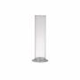 Vase soliflore ABIRAMY en verre, pied, transparent, 25cm, Ø6cm