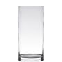 Vase cylindrique en verre SANSA EARTH, transparent, 35cm, Ø12cm
