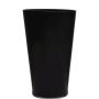 Vase conique ANNA EARTH en verre, noir, 40cm, Ø25cm