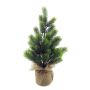 Sapin de Noël artificiel PORI, sac en jute naturel, 30cm, Ø15cm