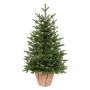 Sapin de Noël artificiel ESPOO, sac en jute, 90cm, Ø55cm
