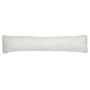 Coussin pare-air moelleux ARIFA en tissu Teddy, blanc, 90x20x15cm