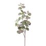 Branche artificielle Eucalyptus PLAVEN avec des fleurs, vert-lilas, 70cm