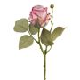 Fleur décorative Rose ZORKLIN, rose foncé, 45cm