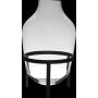 Vase de sol en verre CAMILO sur pied, transparent, 50cm, Ø29cm
