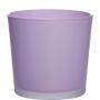 Cache-pot en verre ALENA FROST, violet clair mat, 11cm, Ø11,5cm