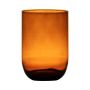 Vase de table en verre MARISA, orange-brun-transparent, 20cm, Ø14cm