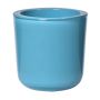 Porte-bougie NICK en verre, bleu turquoise, 7,5cm, Ø7,5cm