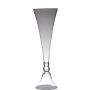 Vase à poser au sol en verre SASITHON avec pied, transparent, 80cm, Ø25cm