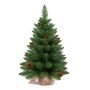 Sapin artificiel HEINOLA avec pommes de pin, sac en jute, 60cm, Ø40cm