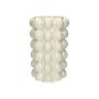Vase Bubble LYNNETTE en dolomite, couleur sable, 24 cm, Ø 15 cm