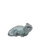 Figurine de caméléon ALOVIA en céramique, bleu clair, 20x12x11cm