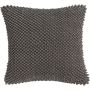 Coussin moelleux BOLLY, avec noppes, gris foncé, 45x45cm
