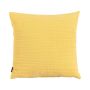 Coussin décoratif SILENA, jaune clair, coutures décoratives, 45x45cm