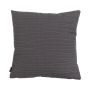 Coussin décoratif SILENA, gris foncé, coutures irrégulières, 45 x 45 cm