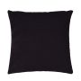 Coussin décoratif SILENA, noir, coutures décoratives, 45x45cm