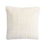Coussin douillet MAGALI, crème-blanc, 45x45cm