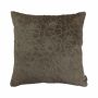 Coussin en velours ALAIA, motif roses, beige, 45x45cm