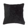 Coussin en velours ALAIA, motif roses, noir, 45x45cm