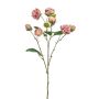 Branche synthétique de rose chou TRUVOL, rose-crème, 65cm, Ø2-6cm