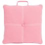 Coussin d'assise VALENDA, rose, avec bouton et anse, 40x40cm