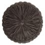 Coussin rond / Pouf BELLONA, marron foncé, 10x40cm