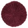 Coussin rond / Pouf BELLONA, rouge bordeaux, 10x40cm