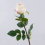 Rose artificielle SUNJIK, blanc-rose, 75 cm, Ø 7 cm