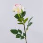 Rose artificielle SUNJIK, rose-crème, 75 cm, Ø 7 cm