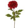 Dahlia artificiel TINFAS, rouge foncé, 60cm, Ø13cm