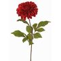 Dahlia artificiel TINFAS, rouge foncé, 60cm, Ø13cm