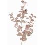 Branche d'eucalyptus synthétique MALFHY, rose clair métallisé, 75cm