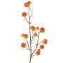 Branche synthétique de pommier ornemental NONGIH avec fruits, orange, 60cm