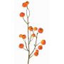 Branche synthétique de pommier ornemental NONGIH avec fruits, orange, 60cm