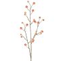 Branche synthétique de pommier ornemental NONGIH avec fruits, rose clair, 90cm