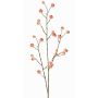 Branche synthétique de pommier ornemental NONGIH avec fruits, rose clair, 90cm