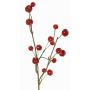 Branche synthétique de pommier ornemental NONGIH avec fruits, rouge foncé, 60cm
