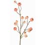Branche synthétique de pommier ornemental NONGIH avec fruits, rose clair, 60cm
