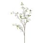 Branche décorative de cerisier du Japon FYNLOK avec des fleurs, blanc, 125cm
