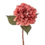 Fleur décorative Hortensia TREASY, vieux rose, 35cm