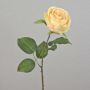 Rose artificielle FINAKAS, jaune crème, 65 cm, Ø 9 cm