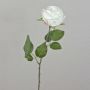 Rose artificielle FINAKAS, blanc crème, 65 cm, Ø 9 cm